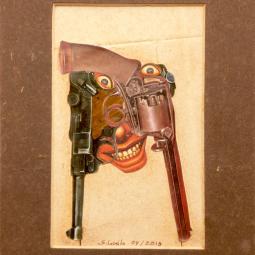 Dr. Peng, Collage, 15 x 20 cm, 2019