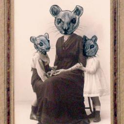 Hund, Katze, Maus 3, 10 x 15 cm, 2015