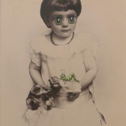 Raupenmädchen, ca. 60 x 90 cm, 2015