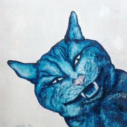 Alice, Oil on Cardboard, 21 x 21 cm, 2019