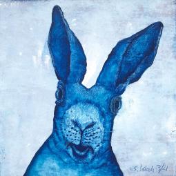 Bernadette, Oil on Cardboard, 10 x 10 cm, 2021