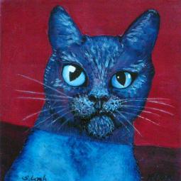 Carlos, Oil on Cardboard, 10 x 10 cm, 2016