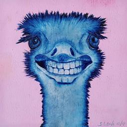 Chiara-Michelle, Oil on Cardboard, 10 x 10 cm, 2018