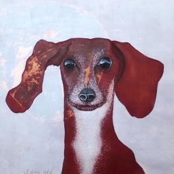 Daniel, Oil on Cardboard, 21 x 21 cm, 2016