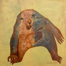 El Tacco, Oil on Cardboard, 20 x 20 cm, 2014