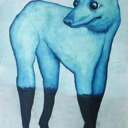 Feh, Oil on Cardboard, 23 x 64 cm, 2015