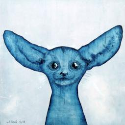 Fiona, Oil on Cardboard, 21 x 21 cm, 2018