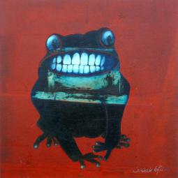 Franz-Josef, Oil on Cardboard, 20 x 20 cm, 2014