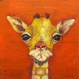 Gabi, Oil on Cardboard, 10 x 10 cm, 2015