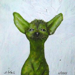 Gunnar, Oil on Cardboard, 10 x 10 cm, 2015