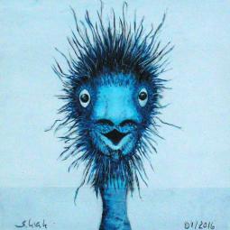 Harry, Oil on Cardboard, 10 x 10 cm, 2016