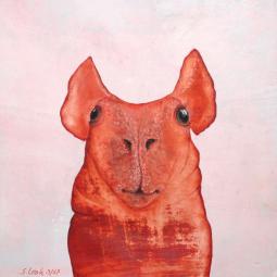 Helmut, Oil on Cardboard, 21 x 21 cm, 2018