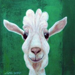 Hubert, Oil on Cardboard, 21 x 21 cm, 2015