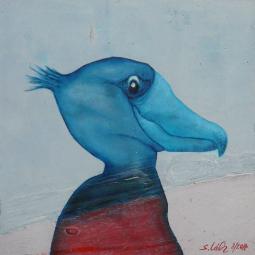 Ingo Sch. Sch. 01, Oil on Cardboard, 20 x 20 cm, 2014