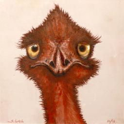 Josef, Oil on Cardboard, 15 x 15 cm, 2019