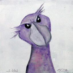 Karlchen, Oil on Cardboard, 10 x 10 cm, 2014