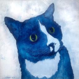 Karlchen, Oil on Cardboard, 21 x 21 cm, 2021