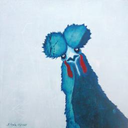 Königshuhn, Oil on Cardboard, 30 x 30 cm, 2015