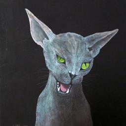 Lucy, Oil on Cardboard, 21 x 21 cm, 2016