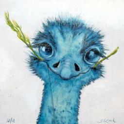 Malte, Oil on Cardboard, 10 x 10 cm, 2018