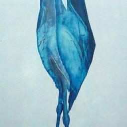 Marabu 02, Oil on Cardboard, 31 x 64 cm, 2014