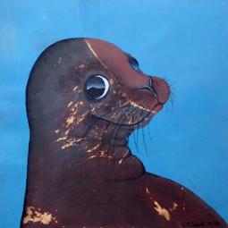 Martin, Oil on Cardboard, 21 x 21 cm, 2016