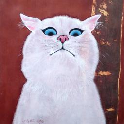 Mary-Lou (Marie-Louise), Oil on Cardboard, 21 x 21 cm, 2016