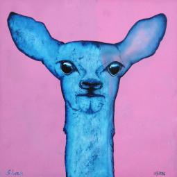 Renate, Oil on Cardboard, 21 x 21 cm, 2016