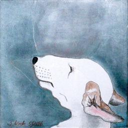 Siegfried, Oil on Cardboard, 10 x 10 cm, 2016