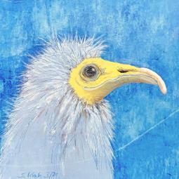 Wanda Oil on Cardboard, 48 x 130 cm, 2021