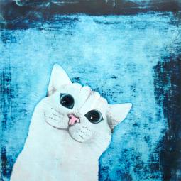 Sylvi, Oil on Cardboard, 21 x 21 cm, 2018