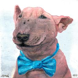 Torben, Oil on Cardboard, 11 x 11 cm, 2022