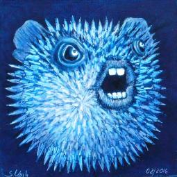 Trumpelinchen, Oil on Cardboard, 10 x 10 cm, 2016