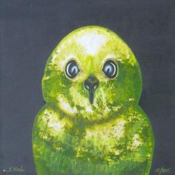 Udo, Oil on Cardboard, 21 x 21 cm, 2015