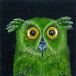 Ursula, Oil on Cardboard, 10 x 10 cm, 2015