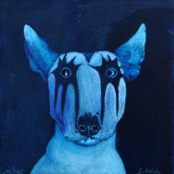 Vinzent, Oil on Cardboard, 10 x 10 cm, 2015