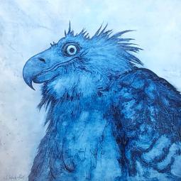 Wanda, Oil on Cardboard, 21 x 21 cm, 2021