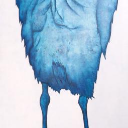 Winfried, Oil on Cardboard, 48 x 130 cm, 2021
