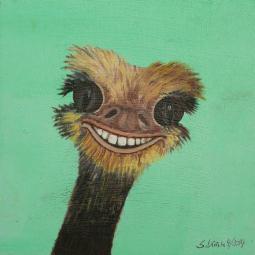 Xavier Nandu, Oil on Cardboard, 20 x 20 cm, 2014