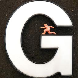 Go Gernot go, 20 x 25 x 3 cm, 2015