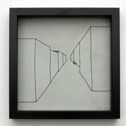 Die graue Gasse, 25 x 25 cm, 2013