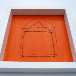 oranges Heim, 25 x25 cm, 2013