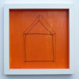 oranges Heim, 25 x25 cm, 2013