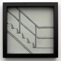 Treppe (grau), 25 x 25 cm, 2013